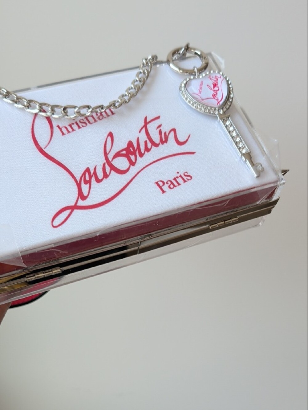 Upcycled Spiked Out Christian Louboutin Box Clutch - Picture 11 of 11